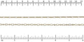 small etched oval chain GOLD