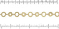 Donut chain MATTE GOLD
