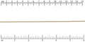 Tiny Rectangle chain MATTE GOLD