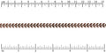 Chevron chain ANT. COPPER