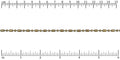 3mm Ball Bar chain ANT. BRASS