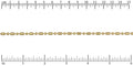 3mm Ball Bar chain MATTE GOLD