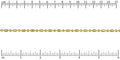 3mm Ball Rice chain MATTE GOLD