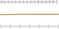 Small Venetian chain MATTE GOLD