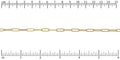 Paperclip chain MATTE GOLD