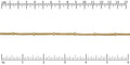 5 strand and ball chain MATTE GOLD