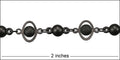 Saturn chain MATTE GUNMETAL