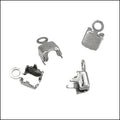 4mm crystal chain connector ANT. SILVER - 10 pcs