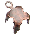 5mm crystal chain connector ANT. COPPER - 10 pcs