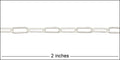 thin cable chain MATTE SILVER