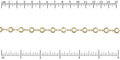 ute's chain MATTE GOLD