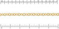 etched med heavy cable chain MATTE GOLD