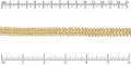 triple chainmail chain MATTE GOLD