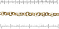 hammered washer chain MATTE GOLD