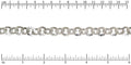 hammered washer chain RHODIUM