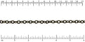 Etched small heavy cable chain ANT. BRASS
