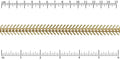 Medium Fishbone chain MATTE GOLD