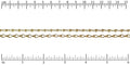 Etched Gear Link chain GOLD