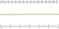 5:3 Oval chain MATTE GOLD