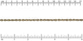 Twisted Curb chain ANT. BRASS