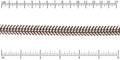 Medium TEXTURED Fishbone chain ANTIQUE COPPER