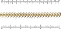 Medium TEXTURED Fishbone chain GOLD