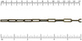 Chunky Paperclip chain ANT. BRASS