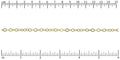 Flat Cable chain GOLD