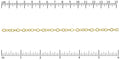 Flat Cable chain MATTE GOLD