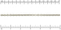 Flat Cable chain ANT. BRASS