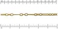 3:1 cable chain MATTE GOLD