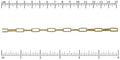Rounded Paperclip chain GOLD