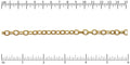 Dainty Etched Cable chain MATTE GOLD