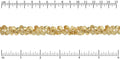 shell dangles chain MATTE GOLD
