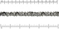 shell dangles chain MATTE GUNMETAL