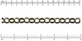 13mm Rolo chain ANT. BRASS