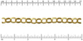 13mm Rolo chain MATTE GOLD