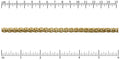 6mm wheat chain MATTE GOLD