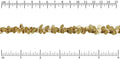 circle dangles chain MATTE GOLD