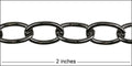 large heavy cable chain GUNMETAL