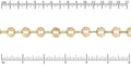 button hole chain MATTE GOLD