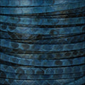 5mm flat PYTHON leather DENIM - meter