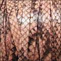 5mm flat PYTHON leather SALMON - meter