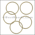 Round Wire Ring from CH-52 MATTE GOLD - 10 pcs