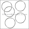 Round Wire Ring from CH-52 SILVER PLATED - 10 pcs