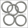 Flat Wire Ring from CH-52 ANT SILVER - 10 pcs