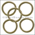 Flat Wire Ring from CH-52 ANT BRASS - 10 pcs