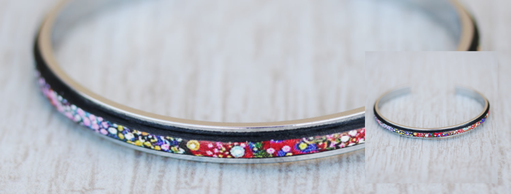 Fireworks Cuff Leather Bracelet