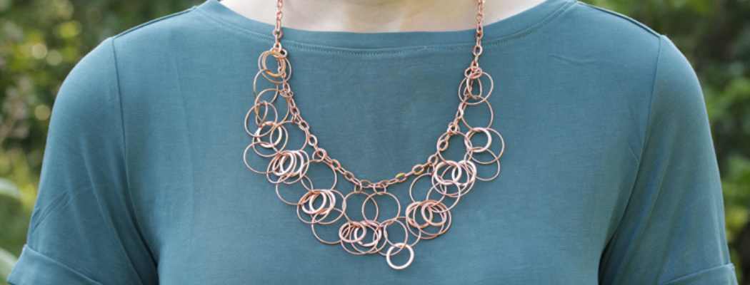Circle Chain Statement Necklace