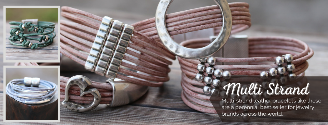 Multi-Strand Leather Bracelets